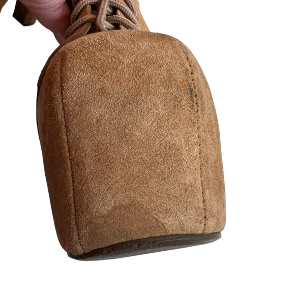 Jeffrey Campbell Lita platform booties tan brown suede lace up size 8.5 boots - Picture 11 of 12